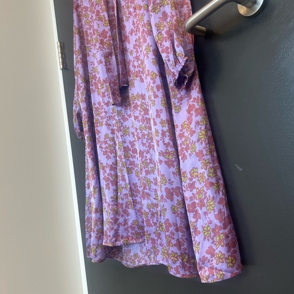 JC Sophie M Liz European NWT Pink and Purple Long Sleeve Sundress with Cowl Neck - Picture 6 of 16